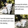 2-in-1 Roller Skates & Sneakers Unisex Retractable Wheels Outdoor Fun & Fitness Kick Roller Shoes view 2