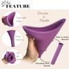 ABXLNIU Female Urinal for Women, Reusable Female Urination Device with Tube Silicone Pee Funnel for Women Wee She Pee Standing Up Travel Urinal for Outdoor, Traffic Jam view 3