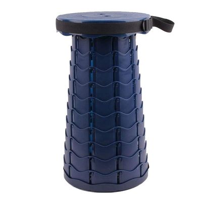 Hot Retractable Stool Folding Chiar Portable Stool Folding Chair Stretching Home Camping Hiking Convenient Fishing Mini Chair-Navy