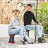 Hot Retractable Stool Folding Chiar Portable Stool Folding Chair Stretching Home Camping Hiking Convenient Fishing Mini Chair-Navy view 2