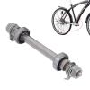 Bike Axle 140mm/ 5.51in Bicycle Front Axle Rear Solid Shaft Lever, Bike Repair Tool Accessories, for Road Bike, Mountain Bike, BMX view 1