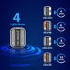 TDL - BRAND Clip-on LED Safety Light, Rechargeable, Powerful, Perfect for Walking, Jogging, Running, Working, Nursing, Camping at Night - with Four Light Modes (Reflective Grey) view 2