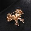 YAZILIND Retro Brooch Color Rhinestone Bowknot Shape Breastpin Ladies Clothing Corsage Party Jewelry view 4