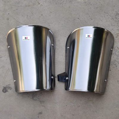 Arm Armor Knight Battle Ready Steel Arm Bracers - Silver Armour