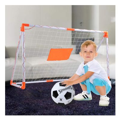 Soccer Goals Hua Outdoor Portable Children's Football Goal Garden Training, Large ABS Football Goal, Suitable for 5-7 Player Sports Game Kit, 120x70x70cm