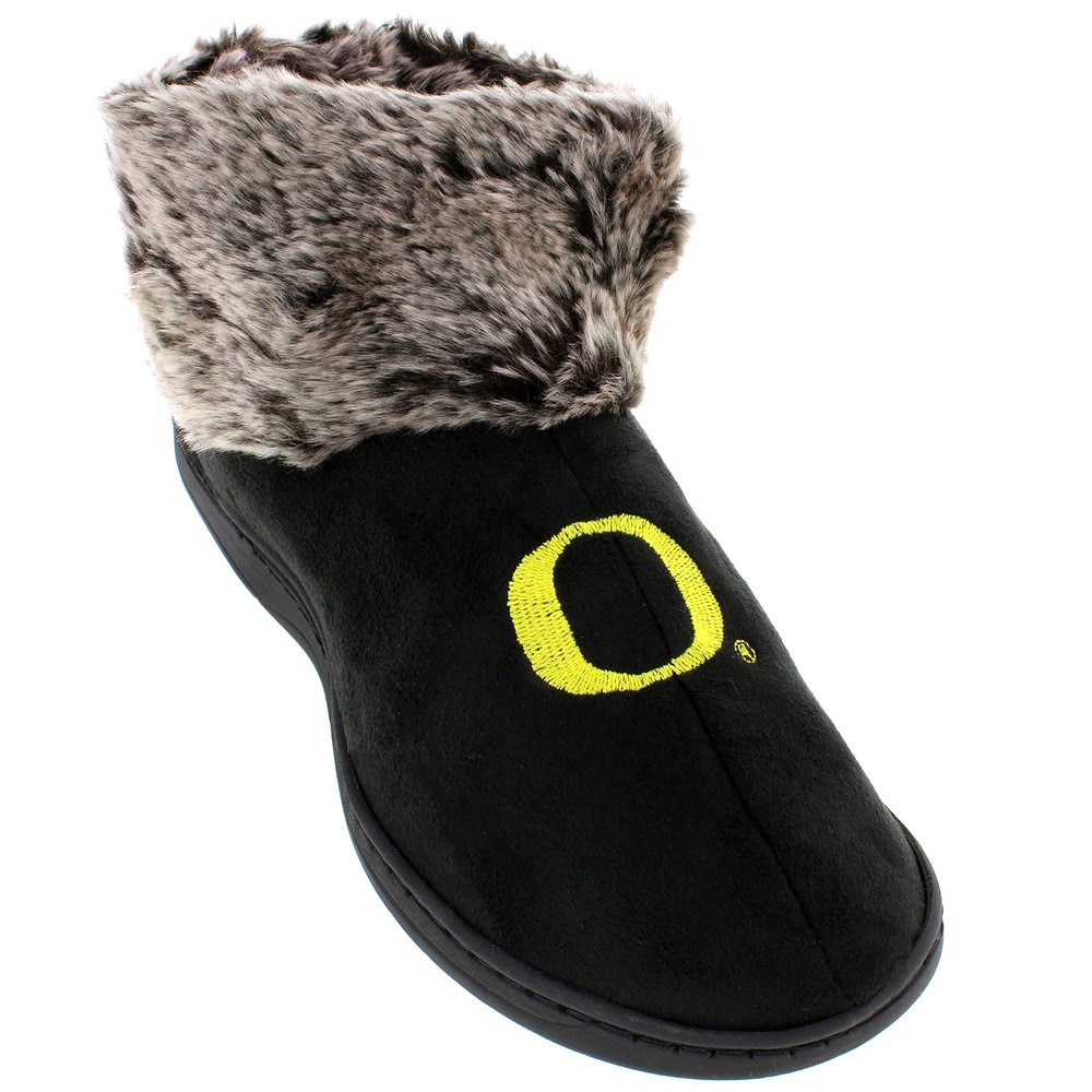 Comfy Feet Everything Comfy Oregon Ducks Faux Sheepskin Furry Top Slipper - Small