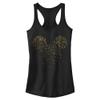 Disney womens Disney Characters Mickey Confetti Fill Slim Fit, Scoop Hem Racerback Tank T Shirt, Black, Medium US view 1