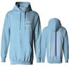 0084. American Flag Thin Blue Line Police Lives Matter Support Patriotic NY Sheriff Sweatshirt Pullover Hoodie (Light Blue, Small) view 1