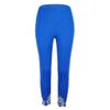 USYY Women's Leggings Plus Size High Waisted Stretch Jersey Capri Yoga Pants Knee-Length Tight Judo Sweatpant, 1 - Blue, 3X-Large view 2