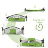 CAMPROS CP Tent-8-Person-Camping-Tents, Gifts for Family Waterproof Windproof Family Tent, 5 Large Mesh Windows, Double Layer, Divided Curtain for Separated Room,8 Person, Camping & Hiking - Green view 2