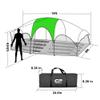 CAMPROS CP Tent-8-Person-Camping-Tents, Gifts for Family Waterproof Windproof Family Tent, 5 Large Mesh Windows, Double Layer, Divided Curtain for Separated Room,8 Person, Camping & Hiking - Green view 3