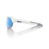 100% S2 Sport Performance Cycling Sunglasses (Matte White - HiPER Blue Multilayer Mirror Lens) view 3