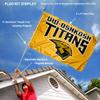 College Flags & Banners Co. UW OshKosh 3 ft x 5 ft Flag and Pole Bracket Mount Bundle view 2