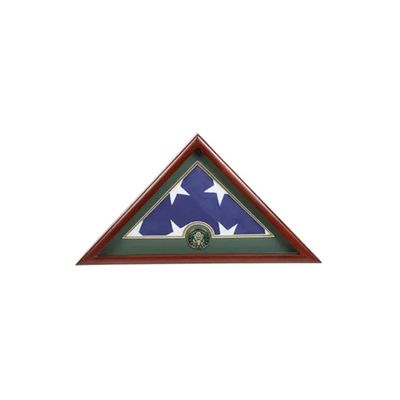 Flags Connections US Flag Display Case with Army Medallion.