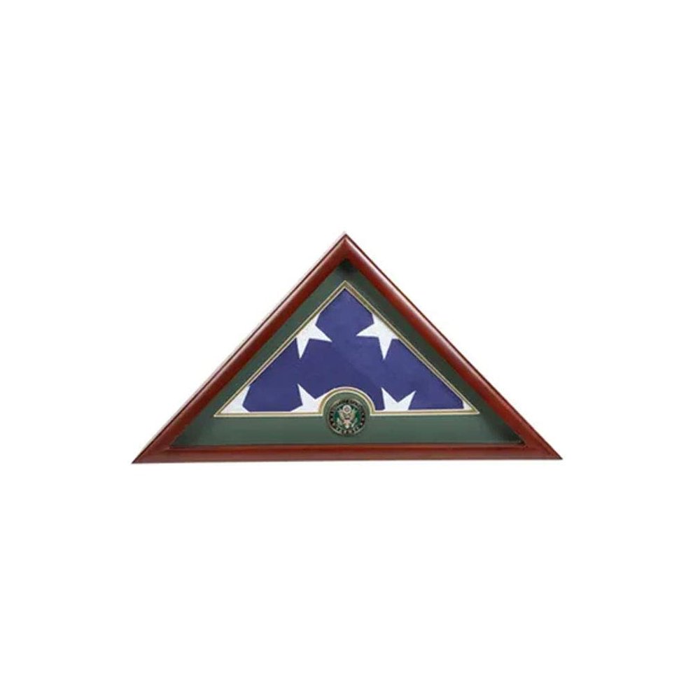 Flags Connections US Flag Display Case with Army Medallion.