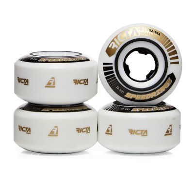 Ricta Speedrings Slim Skateboard Wheels 99a White 52mm