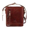 Adam Burk Unisex Small Multipurpose Leather Shoulder Crossbody Travel Bag 18ABP2BR view 1