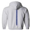 0084. American Flag Thin Blue Line Police Lives Matter Support Patriotic NY Sheriff Sweatshirt Pullover Hoodie (White, Small) view 3