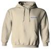 0084. American Flag Thin Blue Line Police Lives Matter Support Patriotic NY Sheriff Sweatshirt Pullover Hoodie (Beige, Small) view 2