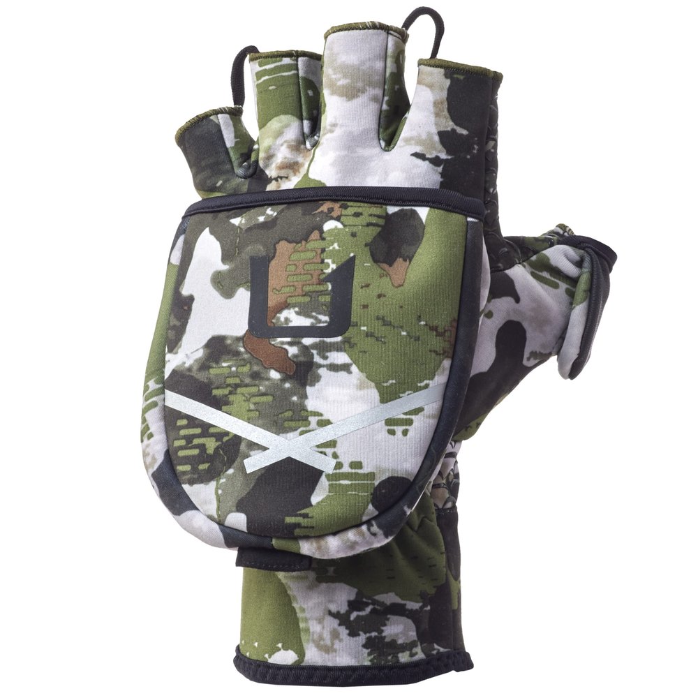 Windproof Softshell Flip Mitt | Pull Back Fishing Gloves