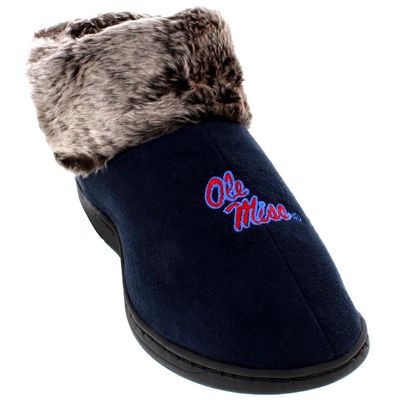 Comfy Feet Everything Comfy Mississippi Rebels Faux Sheepskin Furry Top Slipper - X-Large