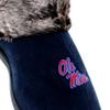Comfy Feet Everything Comfy Mississippi Rebels Faux Sheepskin Furry Top Slipper - X-Large view 2