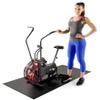 Marcy Exercise Equipment Mat, Floor Mat For Workout Equipment like Treadmill, Exercise Bike, Gym Accessories, 60 Inches long | MAT-365 Black view 4