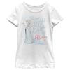 Disney Frozen Birthday Queen Four Girl's Solid Crew Tee view 1