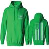 0084. American Flag Thin Blue Line Police Lives Matter Support Patriotic NY Sheriff Sweatshirt Pullover Hoodie (Irish, Large) view 1