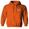 0084. American Flag Thin Blue Line Police Lives Matter Support Patriotic NY Sheriff Sweatshirt Pullover Hoodie (Orange, Large) view 2