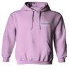 0084. American Flag Thin Blue Line Police Lives Matter Support Patriotic NY Sheriff Sweatshirt Pullover Hoodie (Light Purple X-Large) view 2