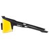 100% Speedcraft SL Sport Performance Sunglasses - Sport and Cycling Eyewear - Soft Tact Black - HiPER Red Multilayer Mirror Lens view 3