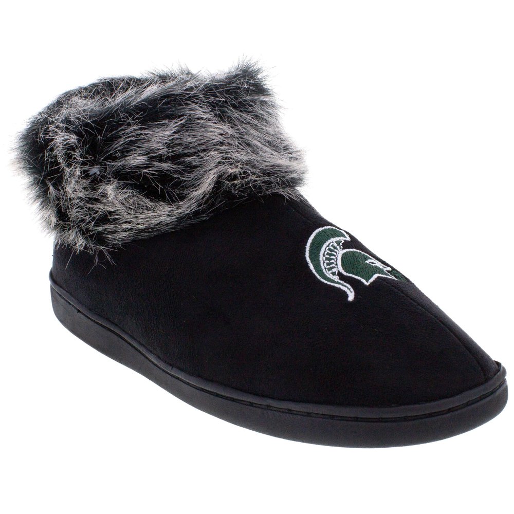 Comfy Feet Everything Comfy Michigan State Spartans Faux Sheepskin Furry Top Slipper - Small