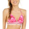 Hula Honey Womens Juniors Hana Push-Up Tie-Dye Swim Top Separates Pink XS view 1
