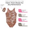 Destira Rose Gold Camo Y Back Gymnastics Leotard for Girls, Super Soft Lycra Athletic Wear, Child XL (12) view 4
