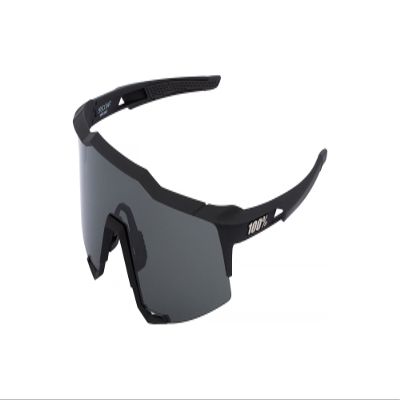 100% SPEEDCRAFT Sport Performance Cycling Sunglasses SOFT TACT BLACK - Smoke