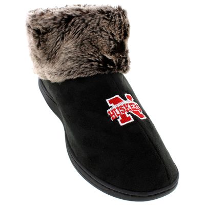 Comfy Feet Everything Comfy Nebraska Cornhuskers Faux Sheepskin Furry Top Slipper - Small
