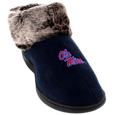 Comfy Feet Everything Comfy Mississippi Rebels Faux Sheepskin Furry Top Slipper - Medium