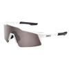 100% Speedcraft SL Sport Performance Sunglasses - Sport and Cycling Eyewear (Matte White - HiPER Silver Mirror) view 1