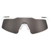 100% Speedcraft SL Sport Performance Sunglasses - Sport and Cycling Eyewear (Matte White - HiPER Silver Mirror) view 2