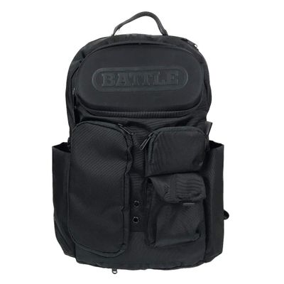 Battle Sports Arsenal Backpack  Durable Football Gear Bag with Extra Storage, Adjustable Straps for Comfort & Safety  Black