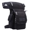 Canvas Drop Leg Bag Waist Pack Thigh Bag for Men Women Tactical Military Motorcycle Bike Cycling Hiking Camping Outdoor Travel Sling Crossbody Pouch Pack Pocket Daypack (Black) view 2