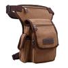 Canvas Drop Leg Bag Waist Pack Thigh Bag for Men Women Tactical Military Motorcycle Bike Cycling Hiking Camping Outdoor Travel Sling Crossbody Pouch Pack Pocket Daypack (Brown) view 2