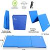 Gymnastics Bar for Kids with 2'x6' Tumble Mat | Expandable Height Athletic Horizontal Kip Bar Gymnasts Junior Training | Children Jungle Gym Monkey Bars Home Exercise Training Gymnastic Bars (Blue) view 3
