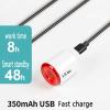 Bicycle Touch Smart Taillight/Smart Brake Ttaillight,Powerful USB Rechargeable Waterproof LED, Taillight Lamp High Intensity Accessories Easy to Install,Seatpost Black view 3