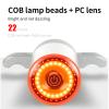 Bicycle Touch Smart Taillight/Smart Brake Ttaillight,Powerful USB Rechargeable Waterproof LED, Taillight Lamp High Intensity Accessories Easy to Install,Seatpost Black view 4