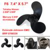 Boat Aluminum Alloy Propeller F6 for Tohatsu Nissan 2.5HP 3.5HP /Mercury 3.3HP 48-815084A02/Evinrude Johnson OMC BRP 0766539 309-64107-0 309641070M 309-W64107-0 309W641070M 309B641070 3F0B645120 view 2