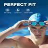 ZIONOR Swim Goggles, G1 Polarized Swimming Goggles UV Protection Anti-fog Adjustable Strap for Adult Men Women (Polarized Light Mirror Gold Lens) view 3