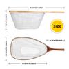 SF Fly Fishing Landing Soft Rubber Mesh Trout Catch and Release Net with Black Magnetic Net Release Combo Kit (Clear A Combo Small Holes) view 2