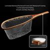 SF Fly Fishing Landing Soft Rubber Mesh Trout Catch and Release Net with Black Magnetic Net Release Combo Kit (Clear A Combo Small Holes) view 4